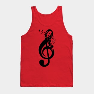 Treble Clef - Saxophone Tank Top